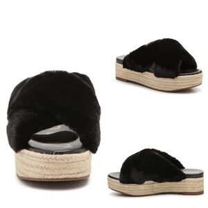 SAM EDELMAN ZIA ESPADRILLE PLATFORM SANDAL size 8.5